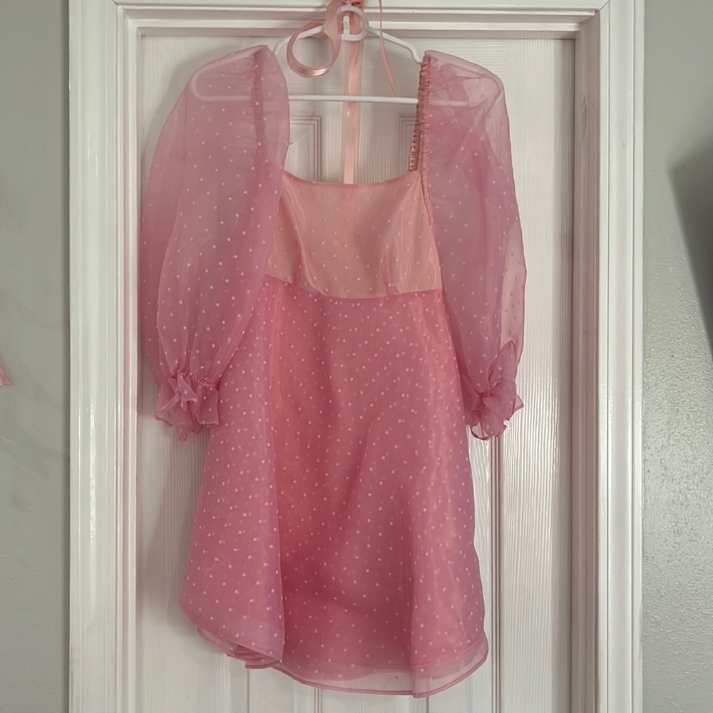 Pink Polkadot SELKIE DRESS